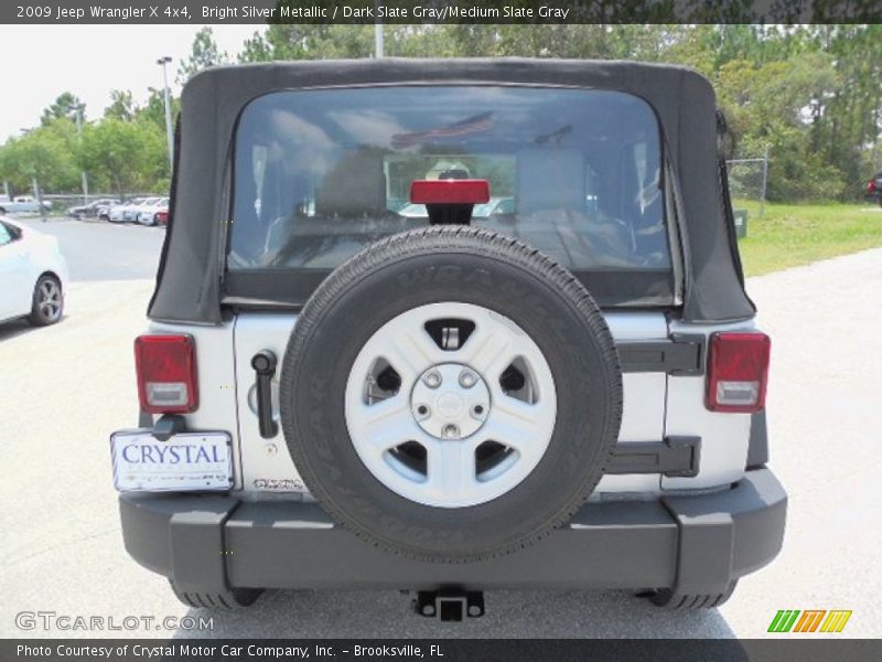 Bright Silver Metallic / Dark Slate Gray/Medium Slate Gray 2009 Jeep Wrangler X 4x4