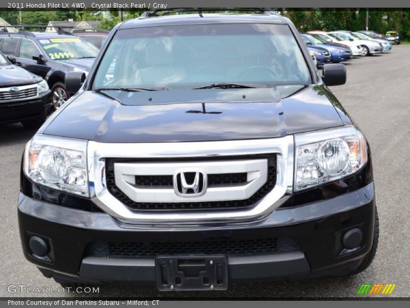 Crystal Black Pearl / Gray 2011 Honda Pilot LX 4WD