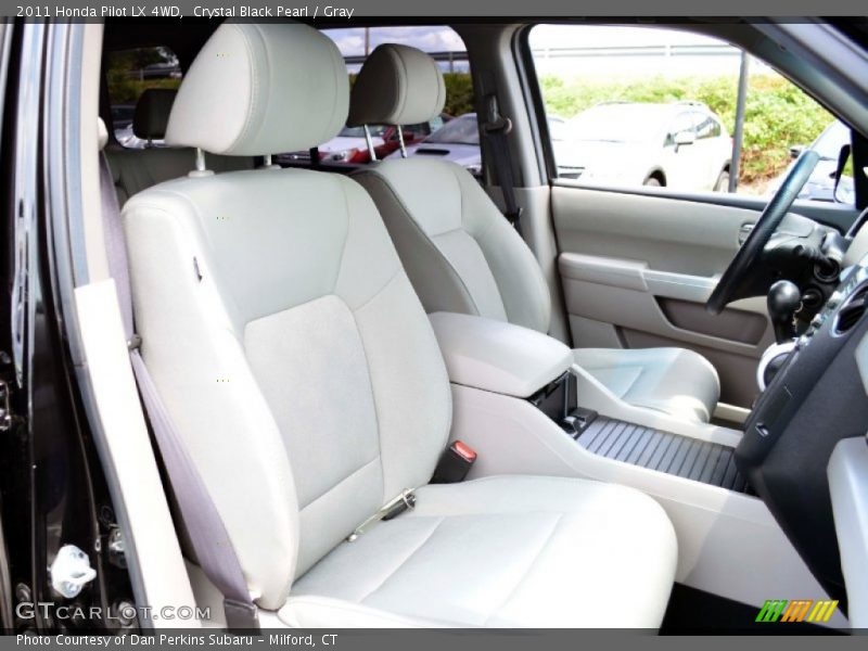 Crystal Black Pearl / Gray 2011 Honda Pilot LX 4WD