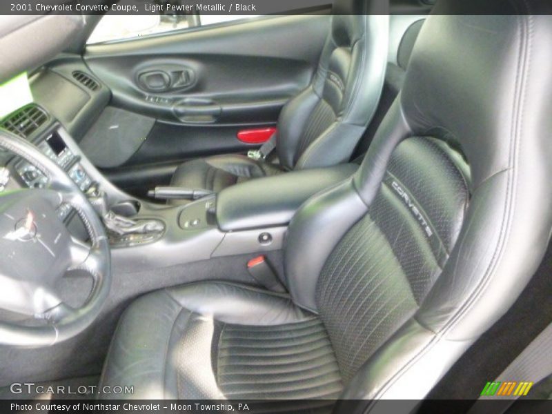 Light Pewter Metallic / Black 2001 Chevrolet Corvette Coupe