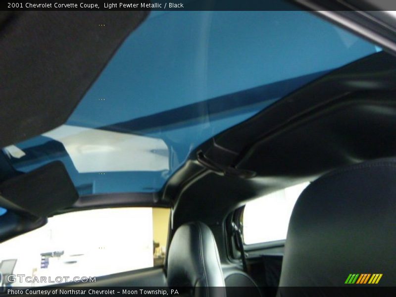 Light Pewter Metallic / Black 2001 Chevrolet Corvette Coupe