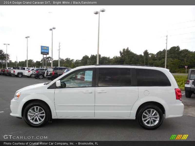 Bright White / Black/Sandstorm 2014 Dodge Grand Caravan SXT