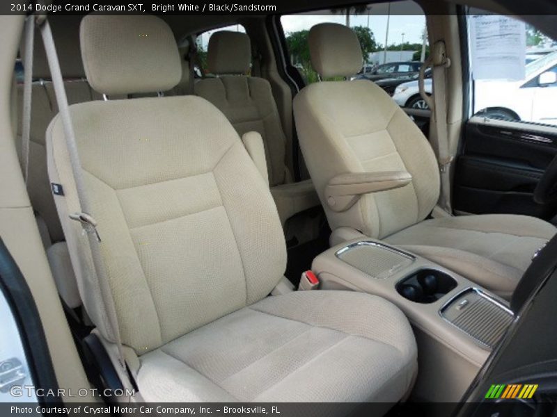 Bright White / Black/Sandstorm 2014 Dodge Grand Caravan SXT