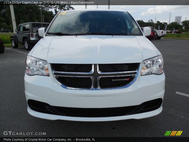 Bright White / Black/Sandstorm 2014 Dodge Grand Caravan SXT