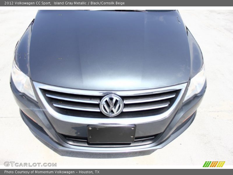Island Gray Metallic / Black/Cornsilk Beige 2012 Volkswagen CC Sport