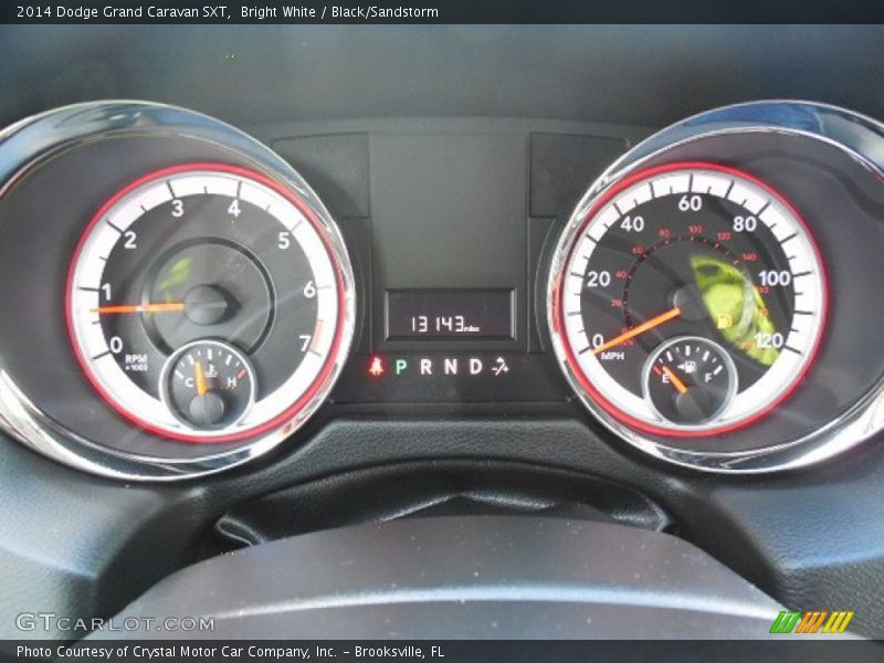 Bright White / Black/Sandstorm 2014 Dodge Grand Caravan SXT