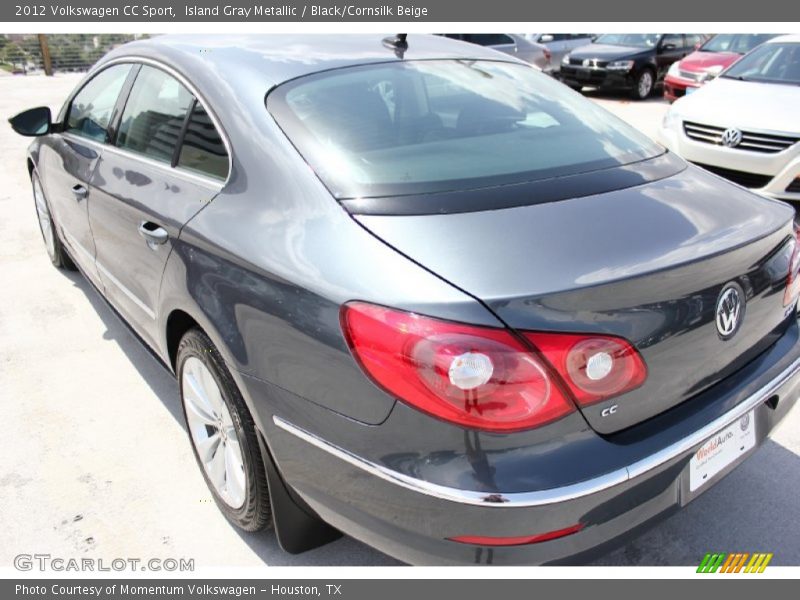 Island Gray Metallic / Black/Cornsilk Beige 2012 Volkswagen CC Sport
