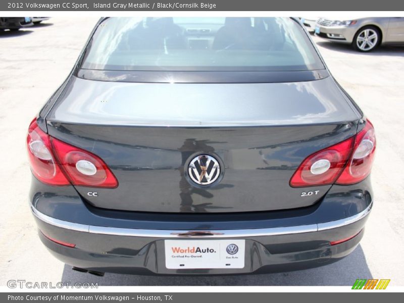 Island Gray Metallic / Black/Cornsilk Beige 2012 Volkswagen CC Sport
