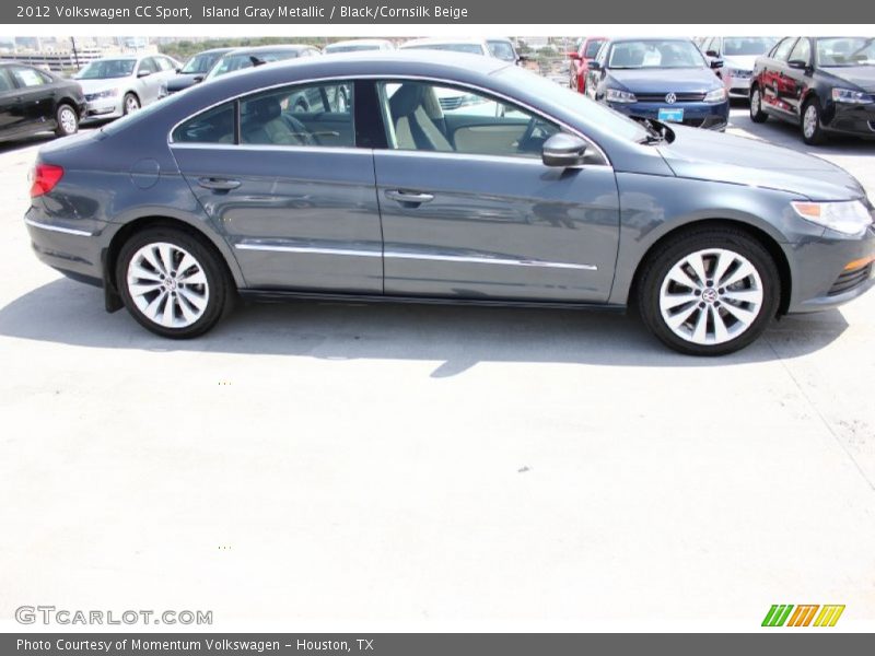 Island Gray Metallic / Black/Cornsilk Beige 2012 Volkswagen CC Sport