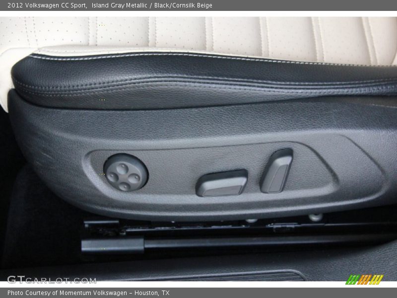 Island Gray Metallic / Black/Cornsilk Beige 2012 Volkswagen CC Sport