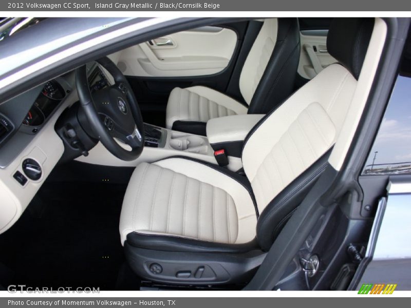 Island Gray Metallic / Black/Cornsilk Beige 2012 Volkswagen CC Sport