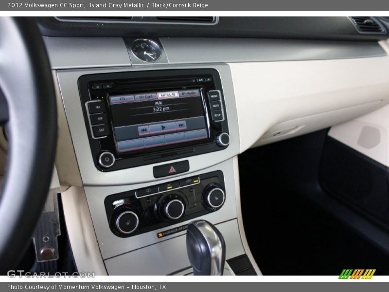 Island Gray Metallic / Black/Cornsilk Beige 2012 Volkswagen CC Sport