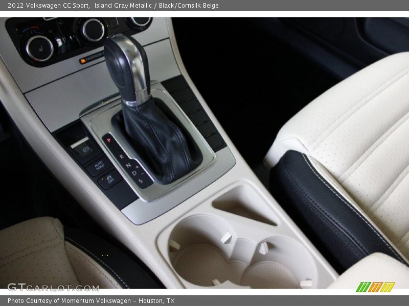 Island Gray Metallic / Black/Cornsilk Beige 2012 Volkswagen CC Sport