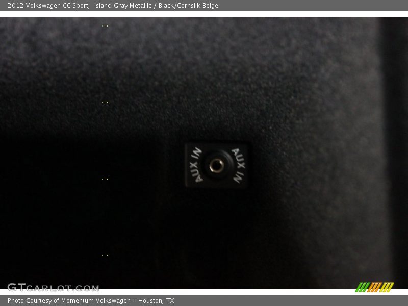Island Gray Metallic / Black/Cornsilk Beige 2012 Volkswagen CC Sport
