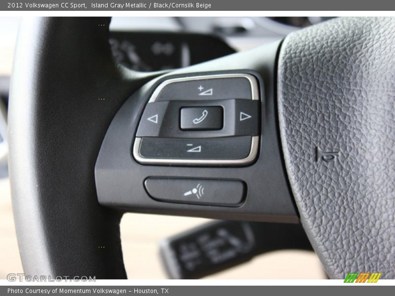 Island Gray Metallic / Black/Cornsilk Beige 2012 Volkswagen CC Sport