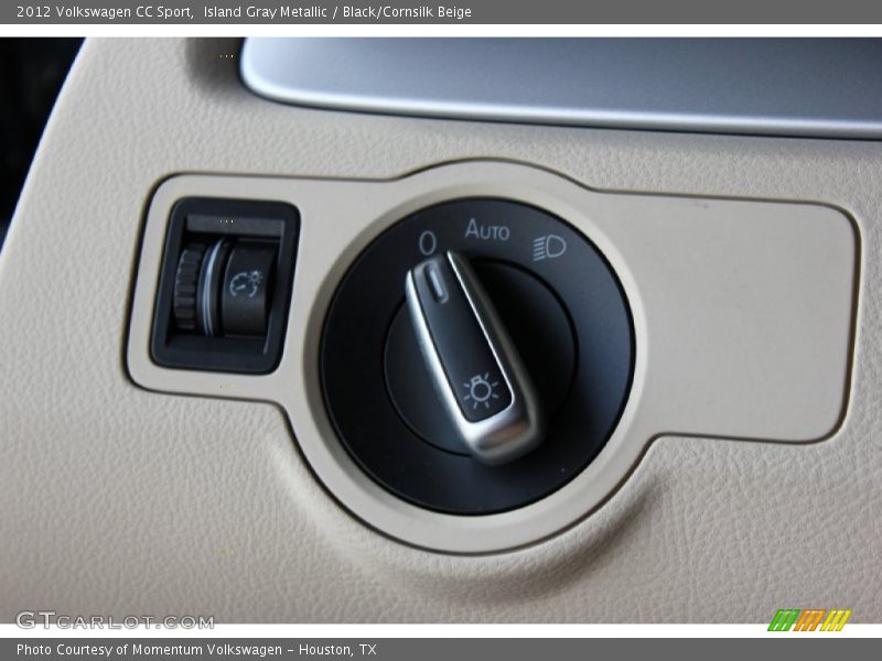 Island Gray Metallic / Black/Cornsilk Beige 2012 Volkswagen CC Sport