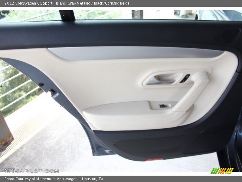 Island Gray Metallic / Black/Cornsilk Beige 2012 Volkswagen CC Sport