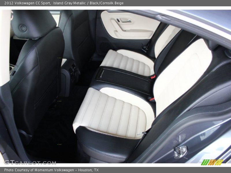 Island Gray Metallic / Black/Cornsilk Beige 2012 Volkswagen CC Sport