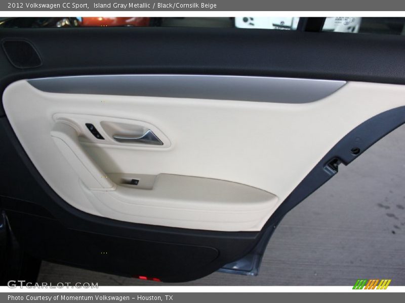 Island Gray Metallic / Black/Cornsilk Beige 2012 Volkswagen CC Sport