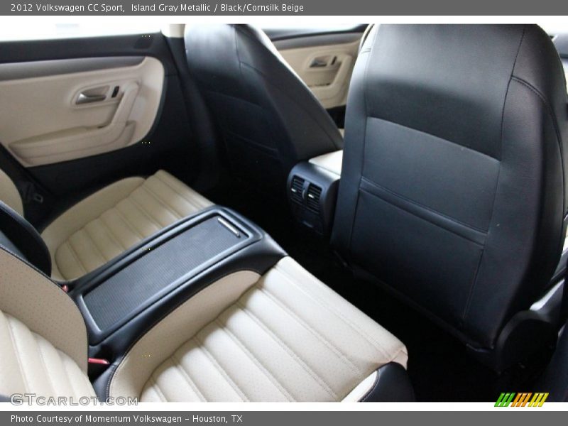 Island Gray Metallic / Black/Cornsilk Beige 2012 Volkswagen CC Sport