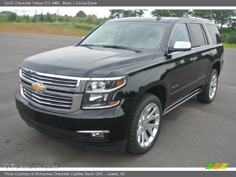 Black / Cocoa/Dune 2015 Chevrolet Tahoe LTZ 4WD