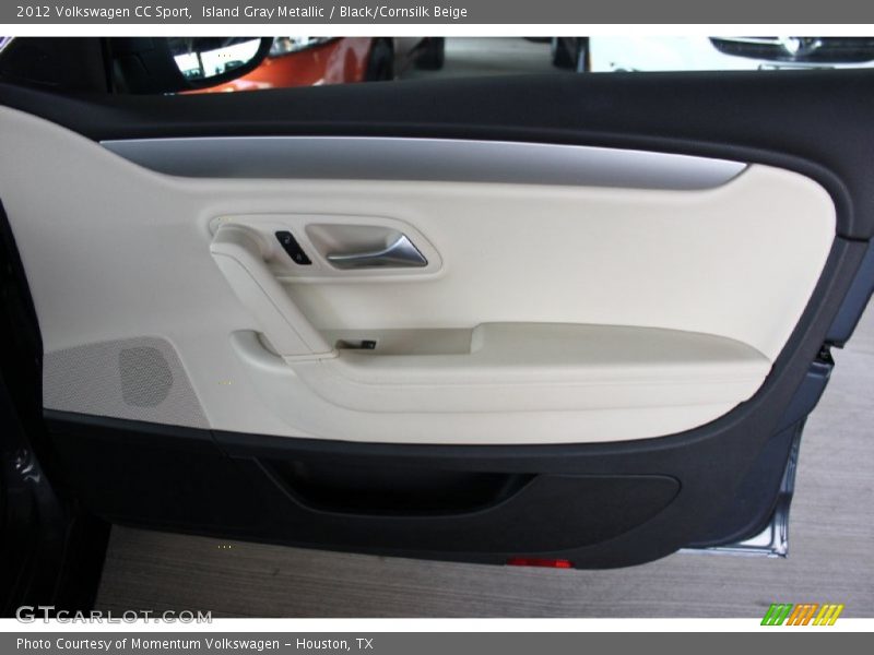 Island Gray Metallic / Black/Cornsilk Beige 2012 Volkswagen CC Sport