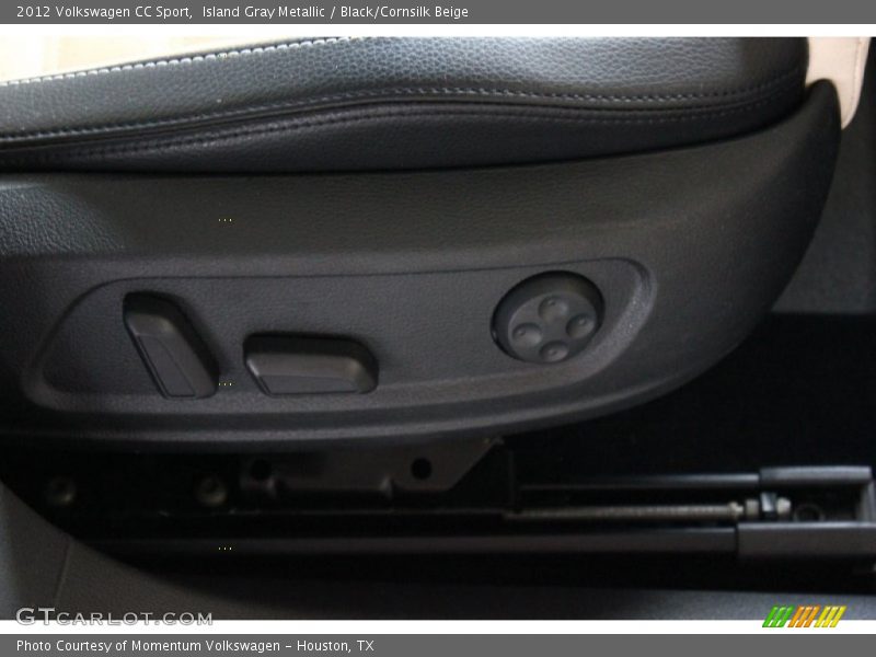 Island Gray Metallic / Black/Cornsilk Beige 2012 Volkswagen CC Sport