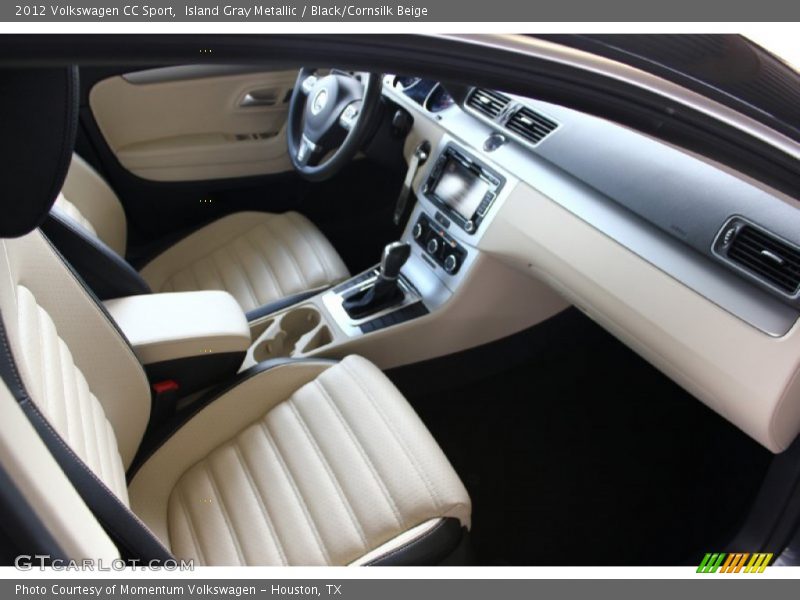 Island Gray Metallic / Black/Cornsilk Beige 2012 Volkswagen CC Sport