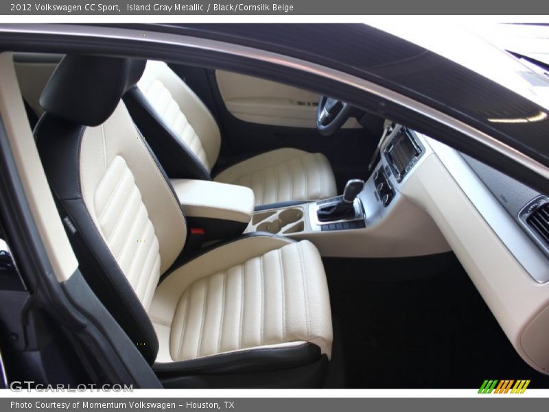 Island Gray Metallic / Black/Cornsilk Beige 2012 Volkswagen CC Sport