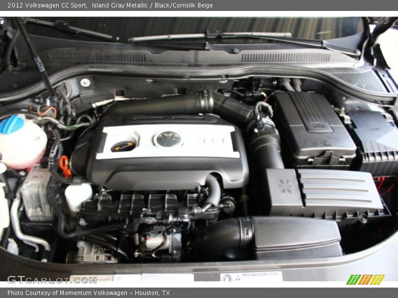 Island Gray Metallic / Black/Cornsilk Beige 2012 Volkswagen CC Sport