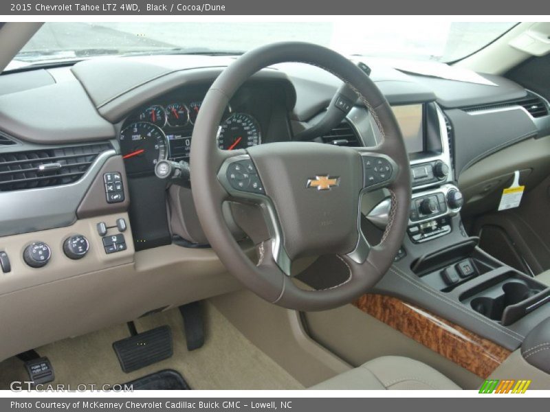 Black / Cocoa/Dune 2015 Chevrolet Tahoe LTZ 4WD
