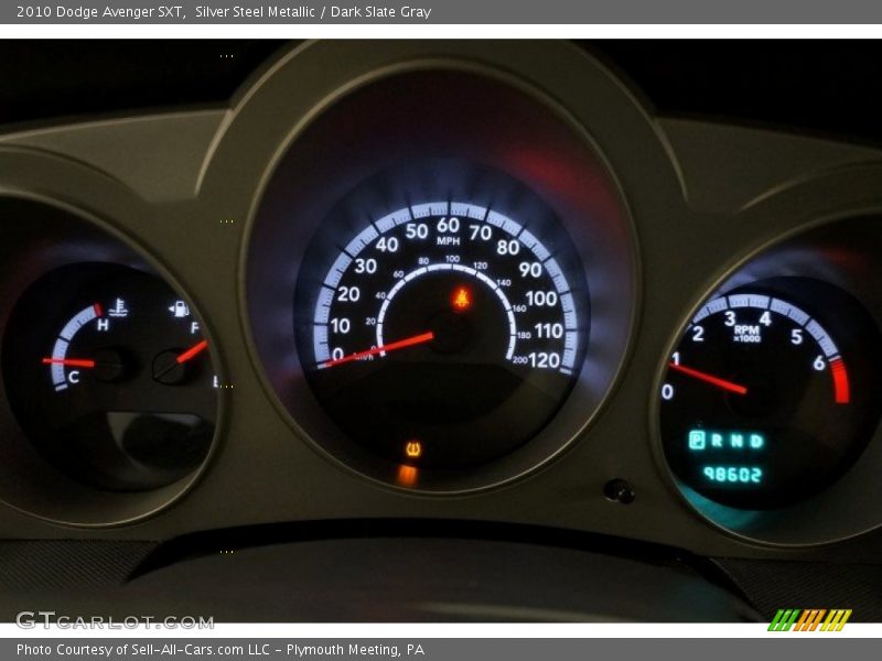 Silver Steel Metallic / Dark Slate Gray 2010 Dodge Avenger SXT