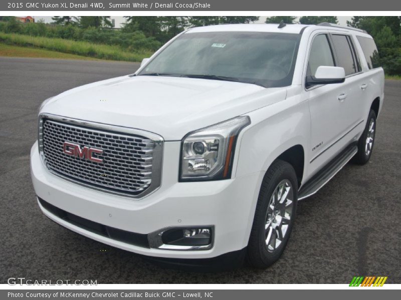 Summit White / Denali Cocoa/Shale 2015 GMC Yukon XL Denali 4WD