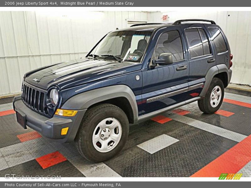 Midnight Blue Pearl / Medium Slate Gray 2006 Jeep Liberty Sport 4x4
