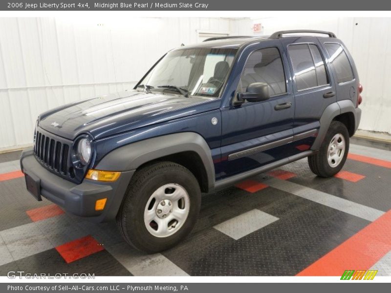 Midnight Blue Pearl / Medium Slate Gray 2006 Jeep Liberty Sport 4x4