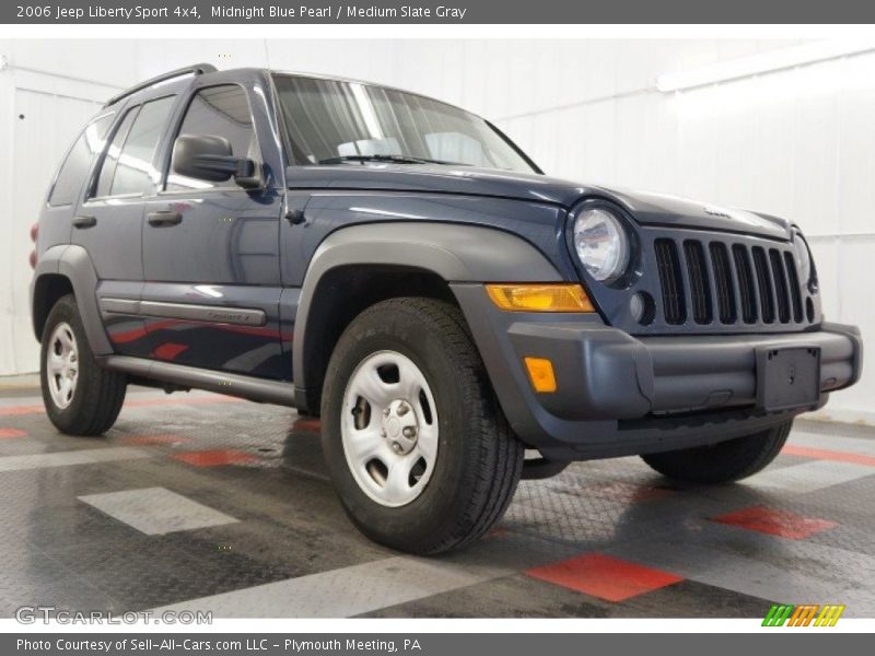 Midnight Blue Pearl / Medium Slate Gray 2006 Jeep Liberty Sport 4x4