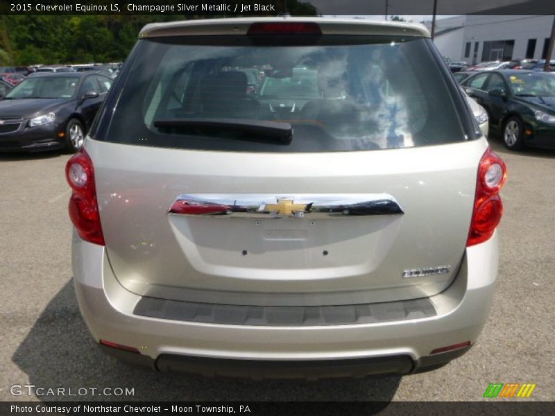 Champagne Silver Metallic / Jet Black 2015 Chevrolet Equinox LS