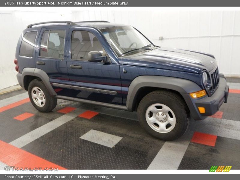 Midnight Blue Pearl / Medium Slate Gray 2006 Jeep Liberty Sport 4x4
