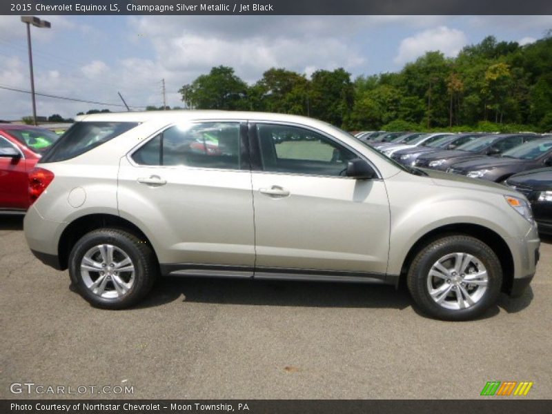 Champagne Silver Metallic / Jet Black 2015 Chevrolet Equinox LS