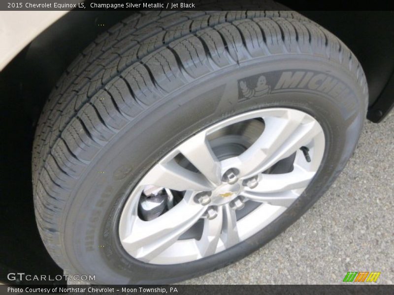 Champagne Silver Metallic / Jet Black 2015 Chevrolet Equinox LS