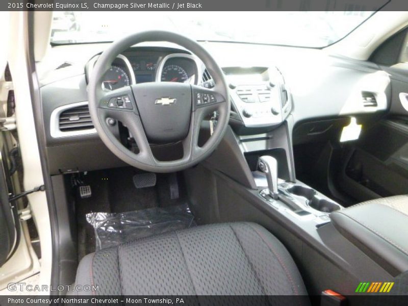 Champagne Silver Metallic / Jet Black 2015 Chevrolet Equinox LS