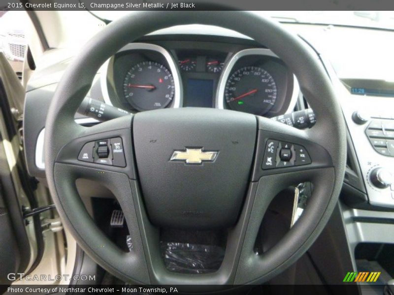 Champagne Silver Metallic / Jet Black 2015 Chevrolet Equinox LS