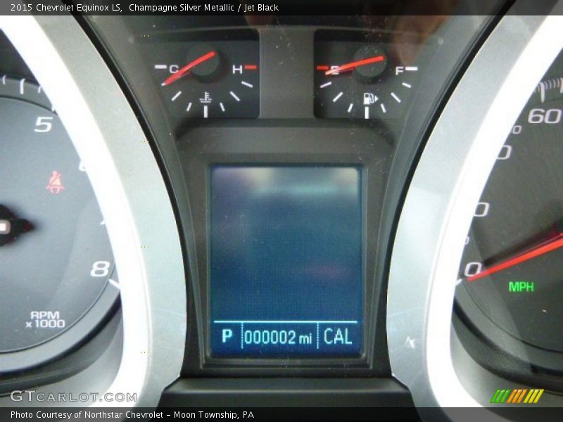 Champagne Silver Metallic / Jet Black 2015 Chevrolet Equinox LS