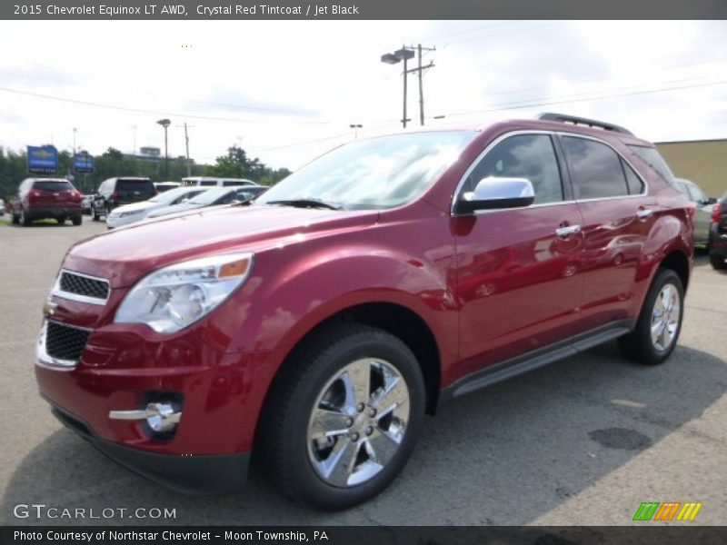 Crystal Red Tintcoat / Jet Black 2015 Chevrolet Equinox LT AWD