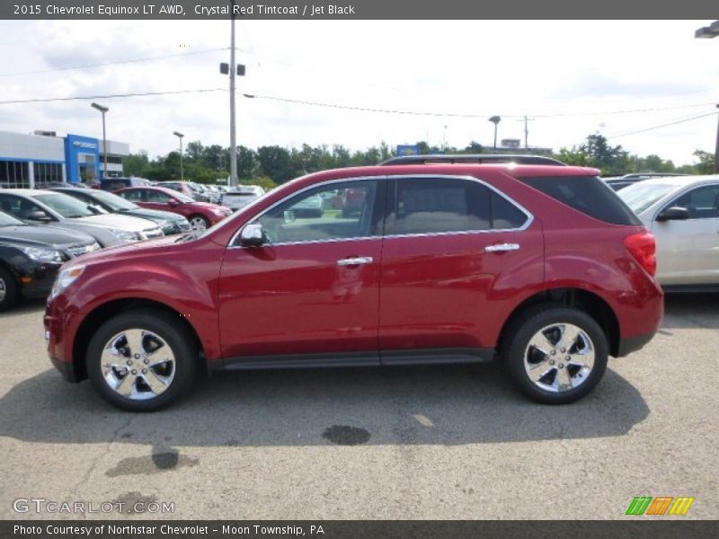Crystal Red Tintcoat / Jet Black 2015 Chevrolet Equinox LT AWD