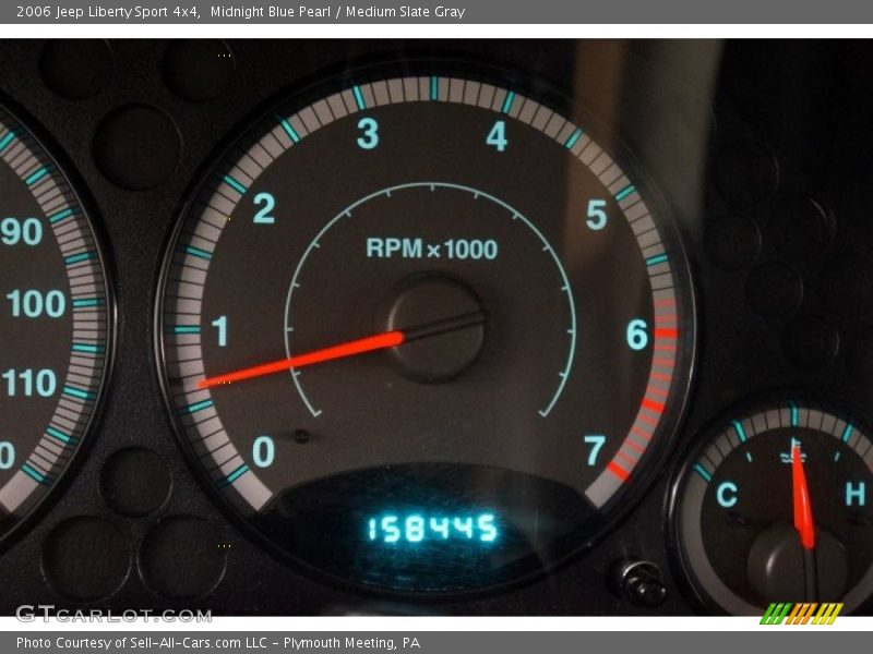 Midnight Blue Pearl / Medium Slate Gray 2006 Jeep Liberty Sport 4x4