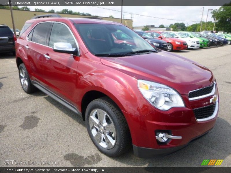 Crystal Red Tintcoat / Jet Black 2015 Chevrolet Equinox LT AWD