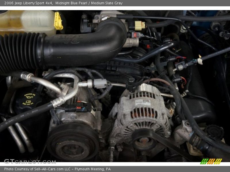 Midnight Blue Pearl / Medium Slate Gray 2006 Jeep Liberty Sport 4x4