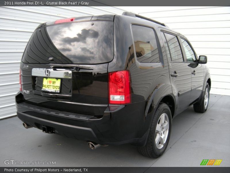 Crystal Black Pearl / Gray 2011 Honda Pilot EX-L