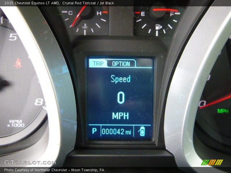 Crystal Red Tintcoat / Jet Black 2015 Chevrolet Equinox LT AWD
